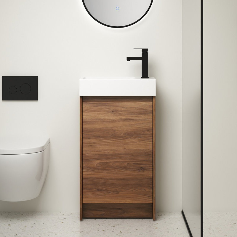 Ebern Designs Dawsen 18'' Small Freestanding Bathroom Vanity Set "& Reviews" | Wayfair